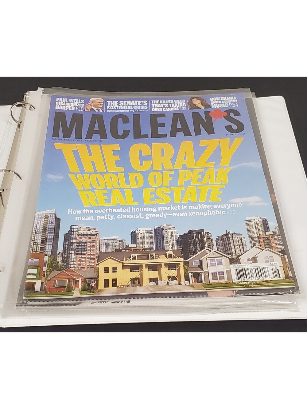 5x Maclean's Magazine Collection in Binder - Canadian News and Culture - VG